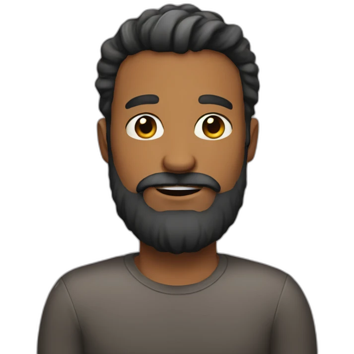 Bearded daddy emoji