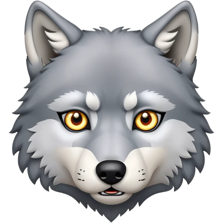 A wolf emoji