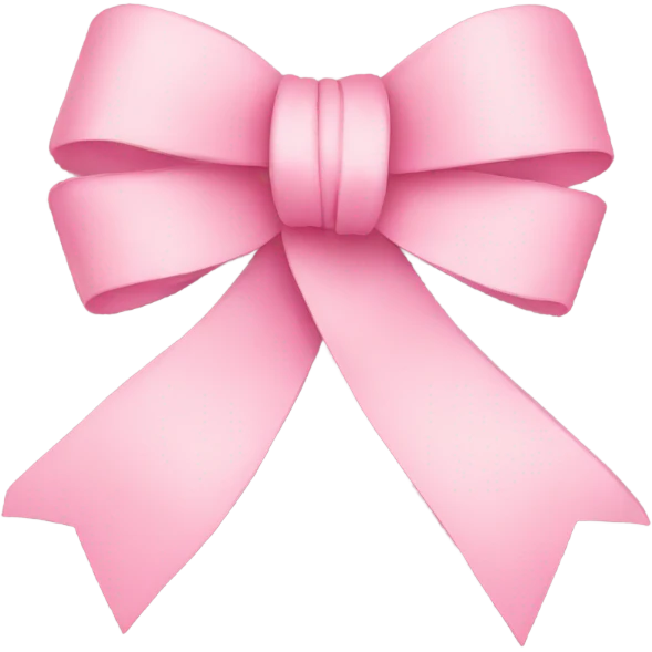 Baby pink ribbon bow  emoji