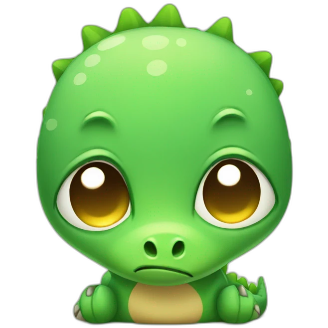 cute dinosaur sad emoji