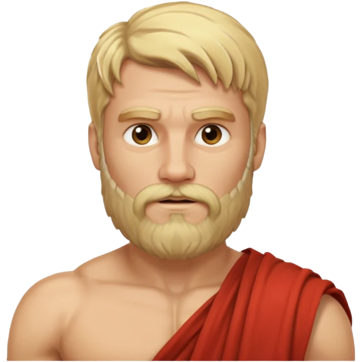 ancient greek man blond hair and beard emoji