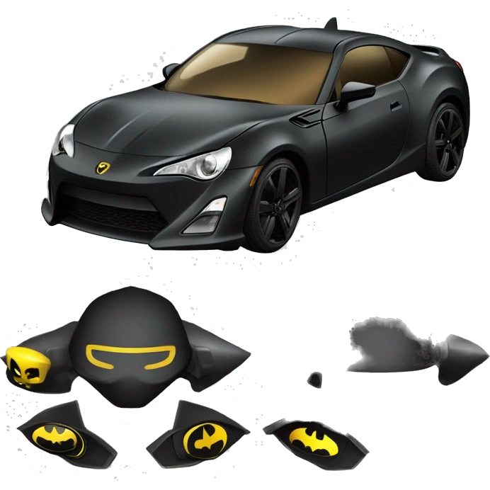 Armored with retractable shielding Batman’s car themed toyScion FR-S  emoji