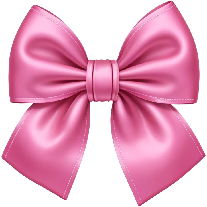 Pink bow emoji