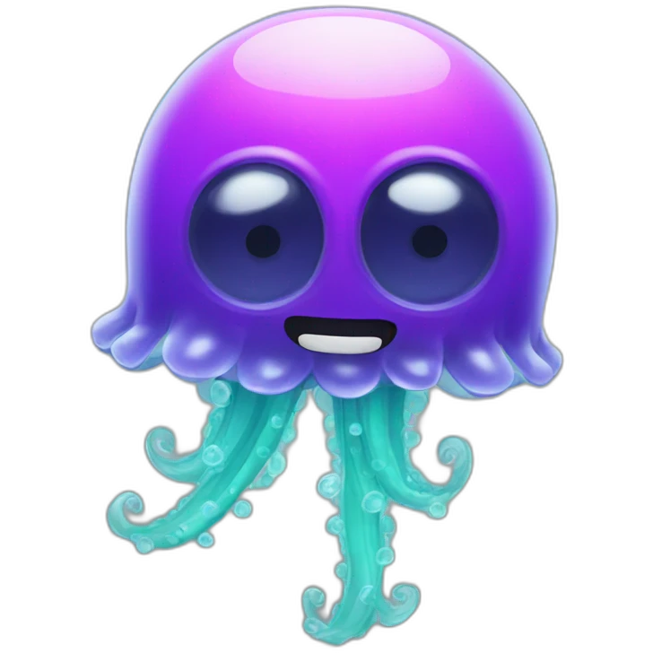 Jellyfish with guns emoji
