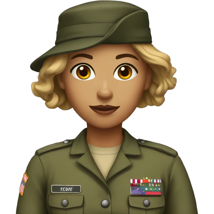 Military girl emoji