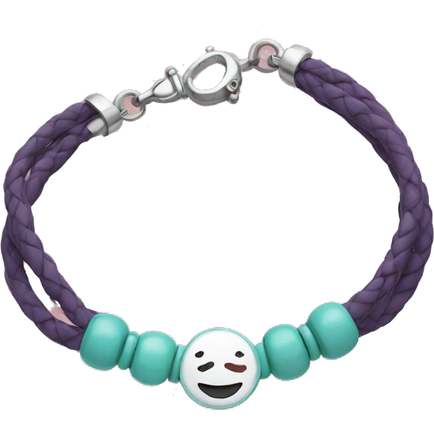 Bracelet and happy  emoji