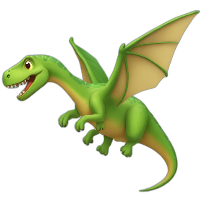 Flying dinosaur emoji