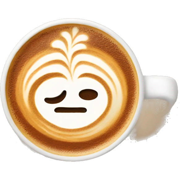 latte with art emoji