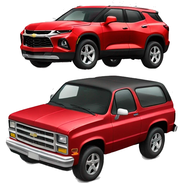 Cherry red Chevy blazer  emoji
