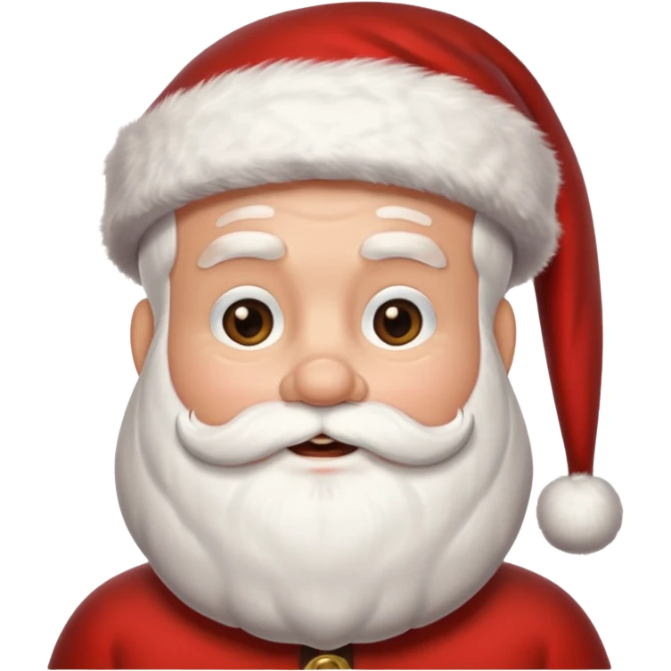 santa clause without beard  emoji