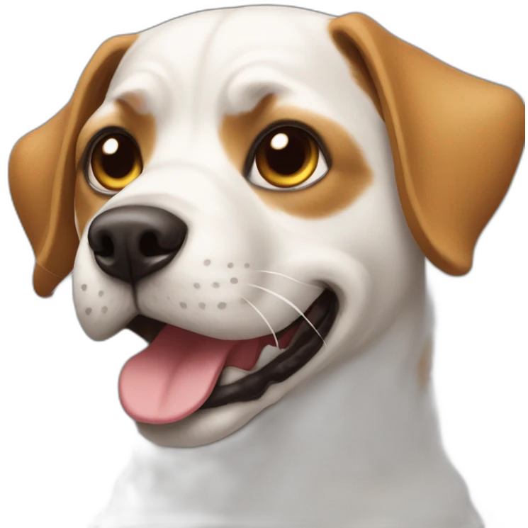 Chat sur chien emoji