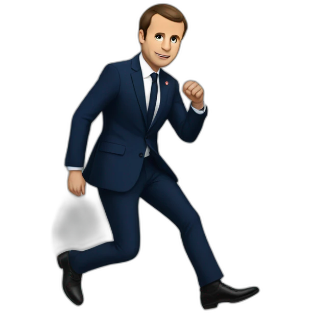 macron stepping on france emoji