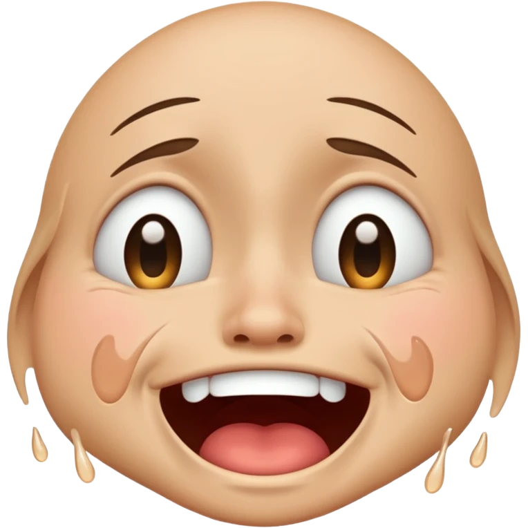 crying laughing face, expressive emoji