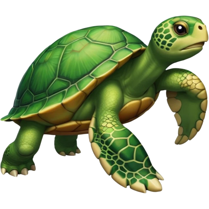 A human leg emoji combined with a turtle emoji