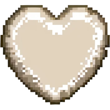 beige heart emoji