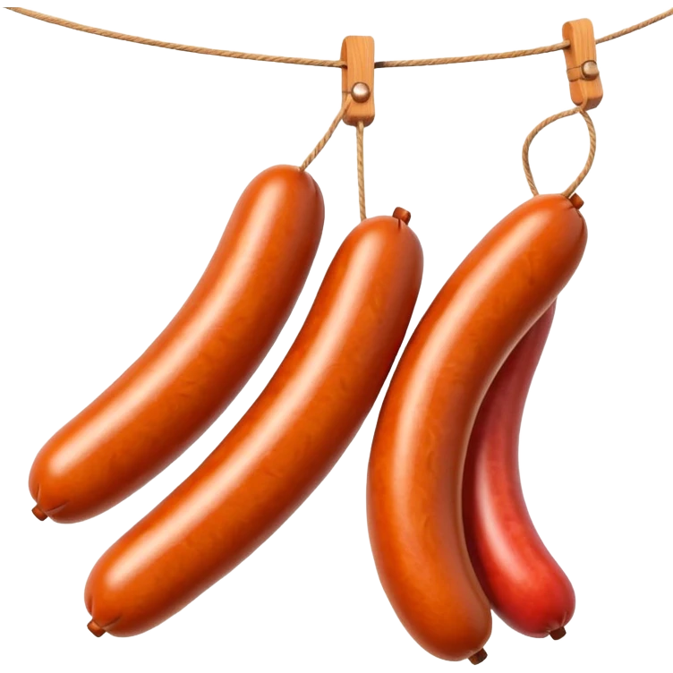 sausages on a string
Apple emoji style emoji