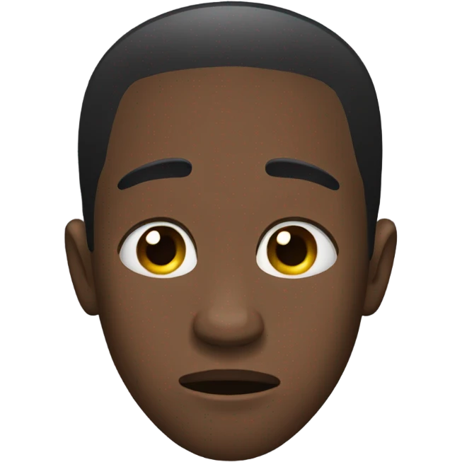 Black man crying tears emoji