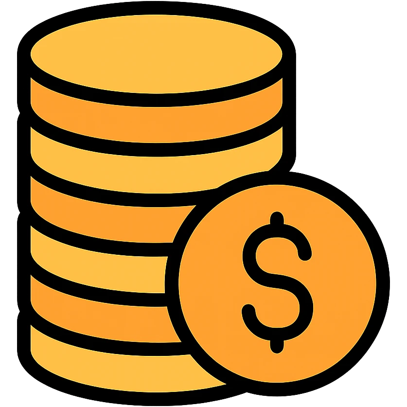 stack of coins icon emoji