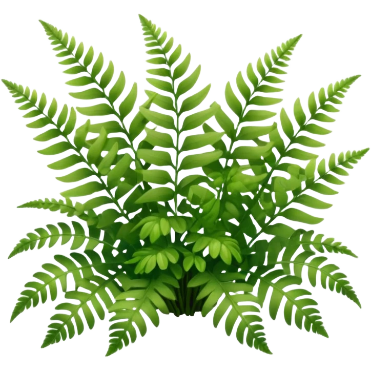 A cluster of soft green ferns growing under shaded trees.









































 emoji