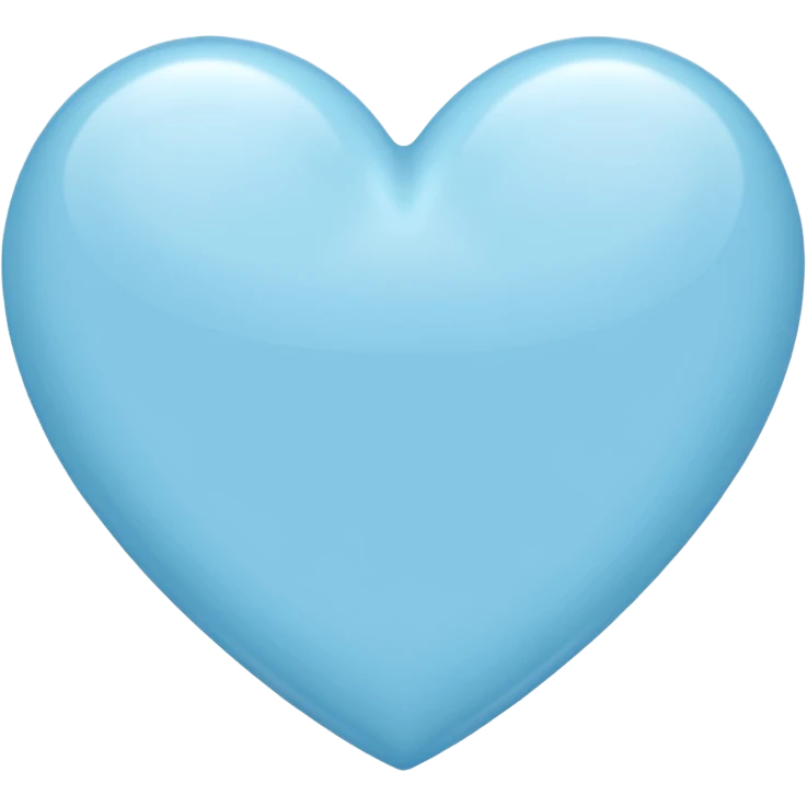 light blue heart emoji