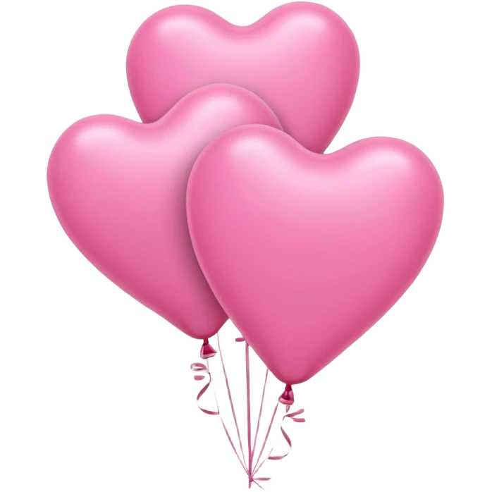 pink heart balloons emoji