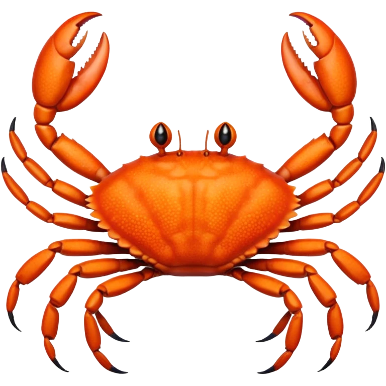 A crab with a total of eight legs emoji