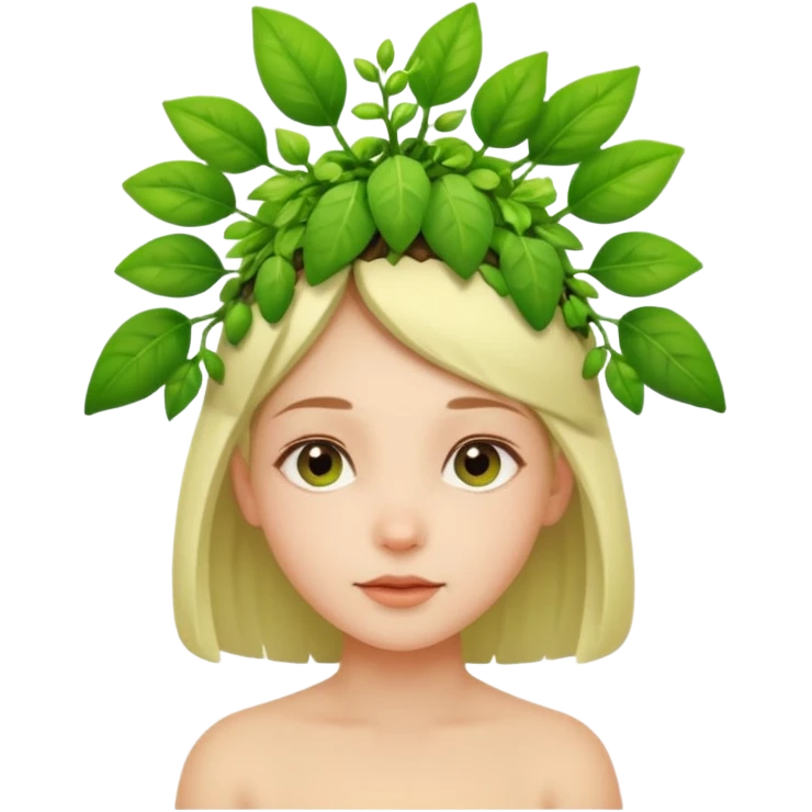 دختری که جوانه جانبی  emoji