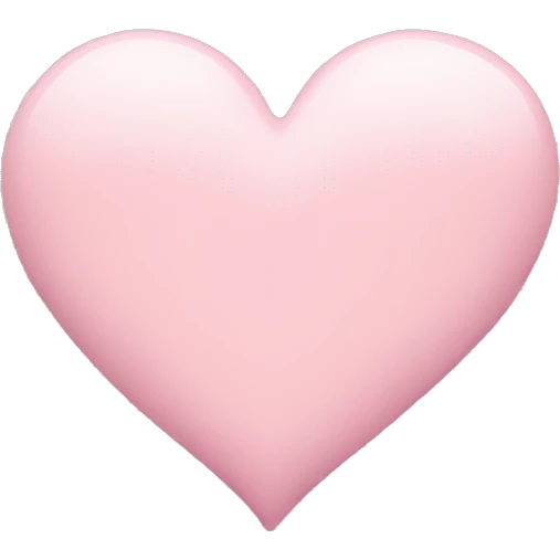 Light pink heart emoji