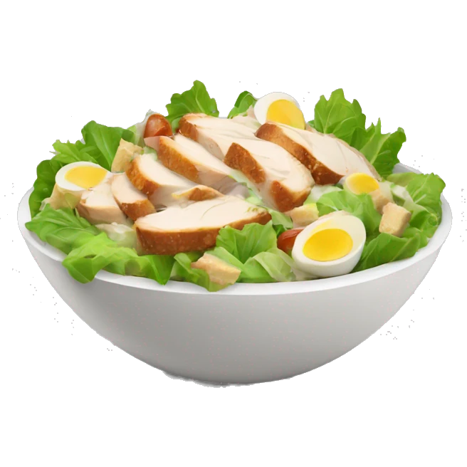 Chicken caesar salad emoji