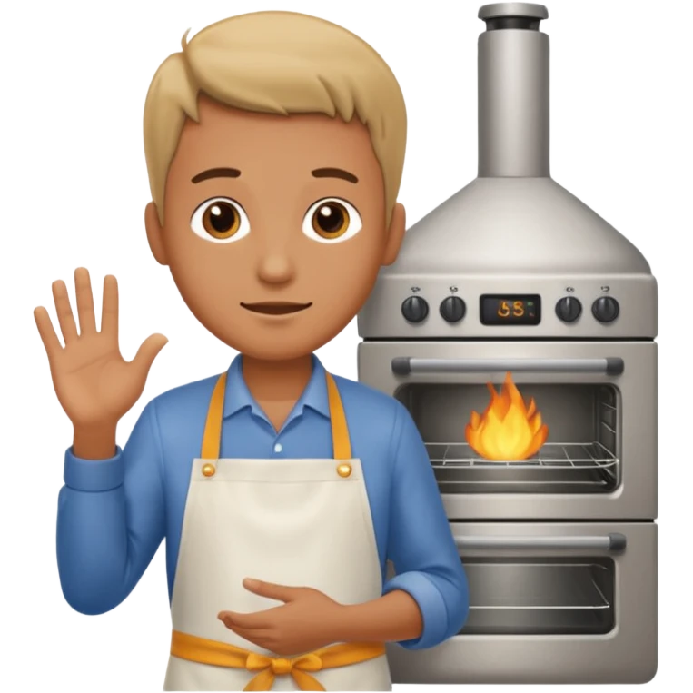 man holding Oven  emoji