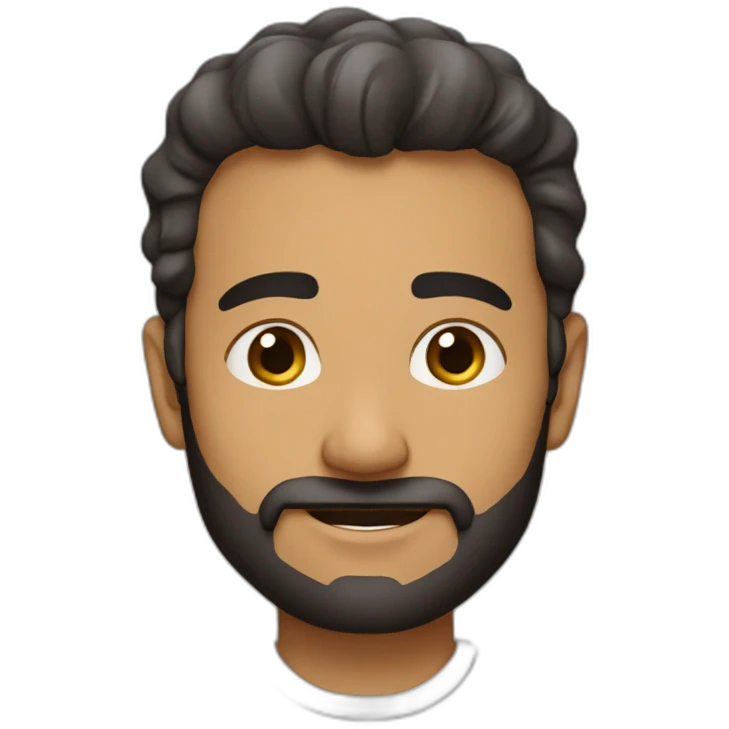 صبي شعره أسود ولابس كمامة emoji