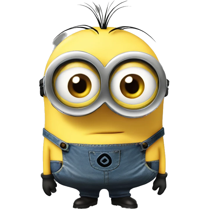 Yellow minion from despicable me emoji