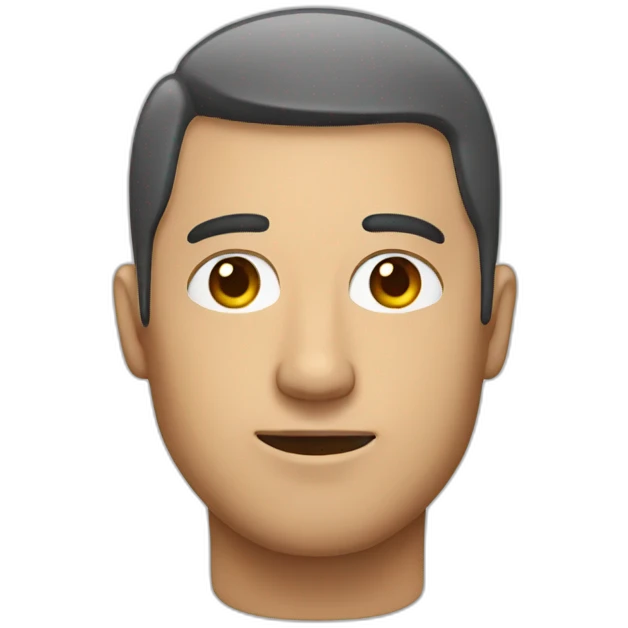 man with hashtag on eyes emoji