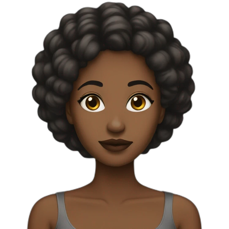 aesthetic black woman emoji