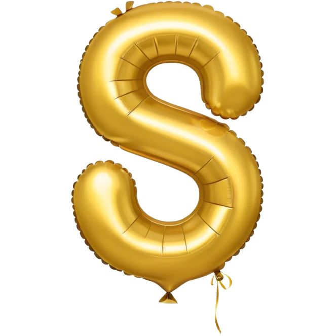 0 number in gold balloons emoji