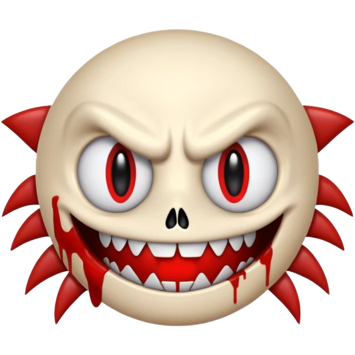 Sonic.exe with a sinister grin emoji