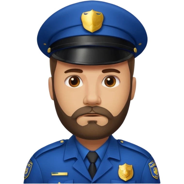 man police with beard emoji