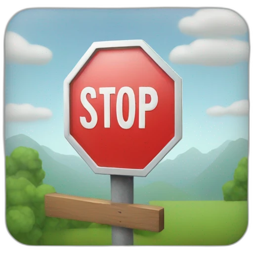 Stop sign emoji