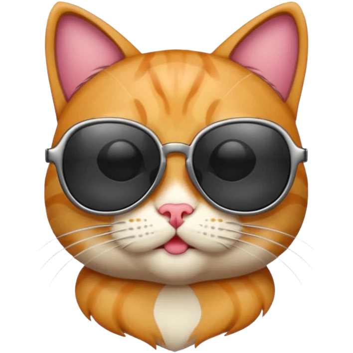 Cat wearing sunglasses emoji