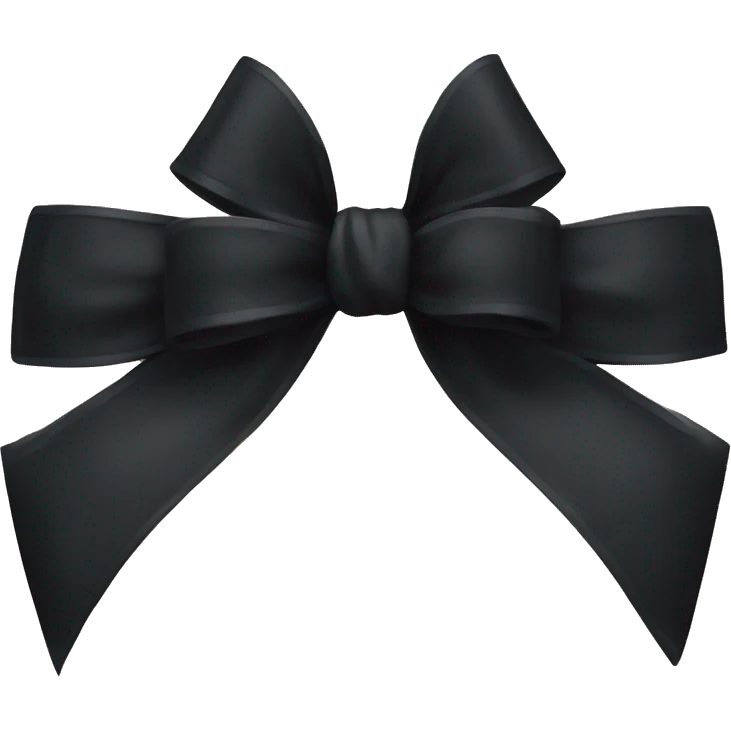 gothic black bow  emoji