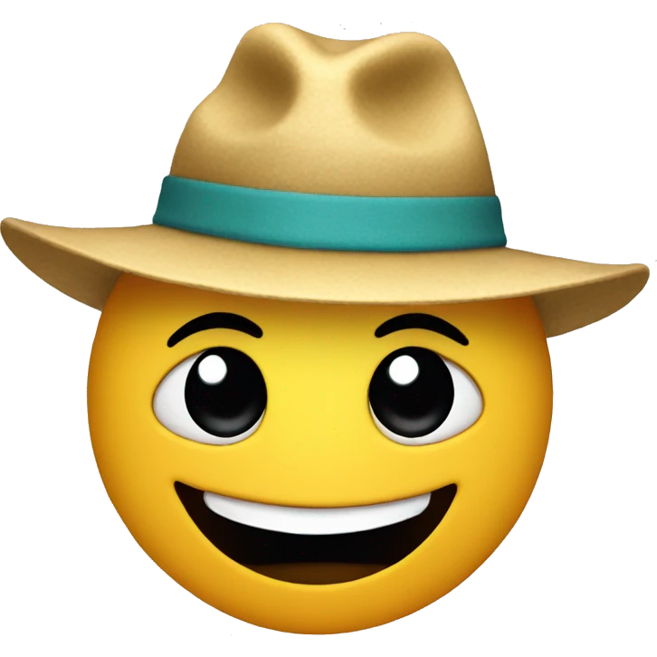 smily with hat emoji