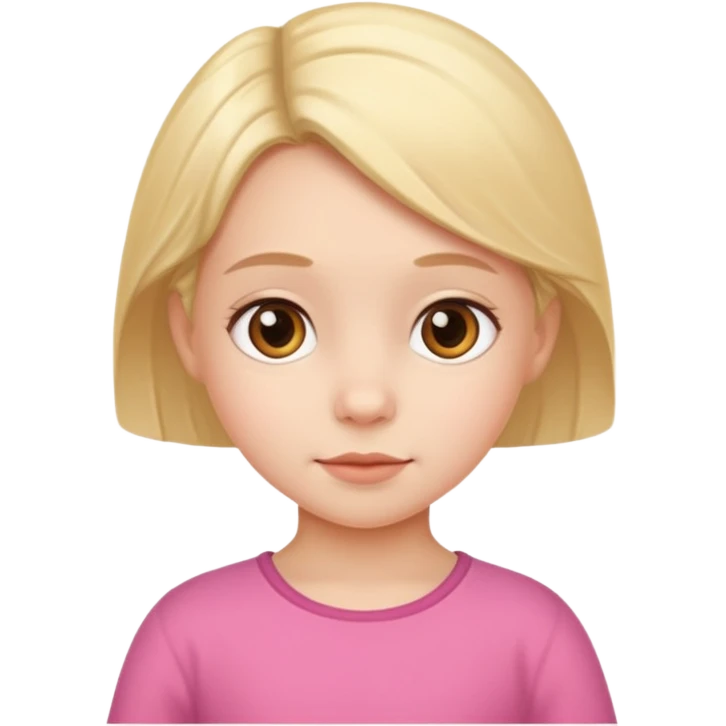a cute 5years girl emoji
