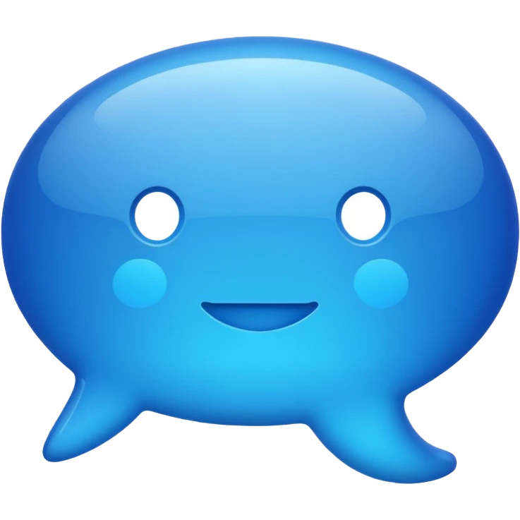 chat bubble with AI letters emoji