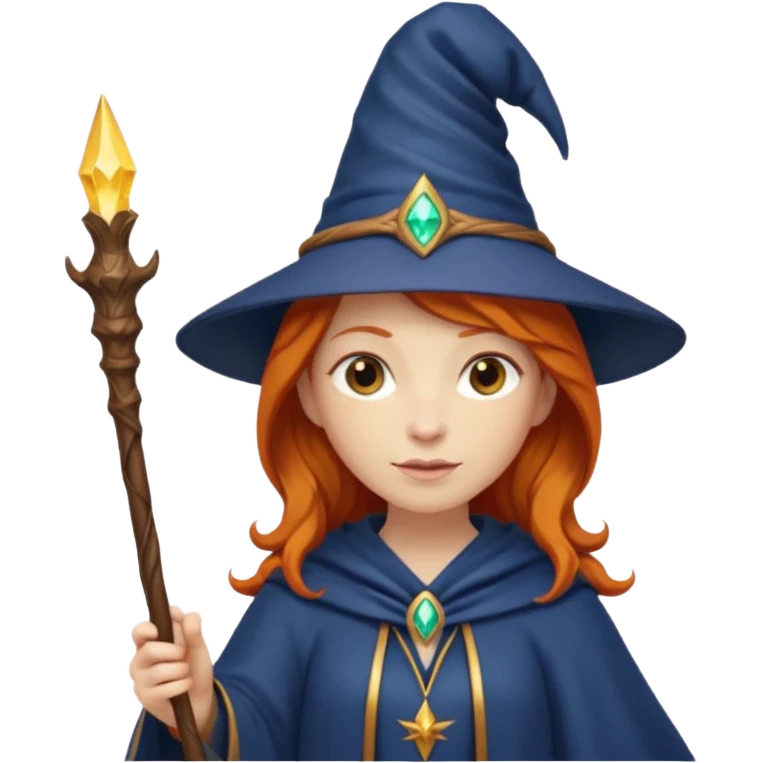 Ginger woman wizard emoji