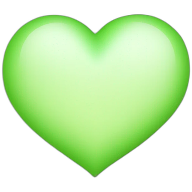 light green heart emoji