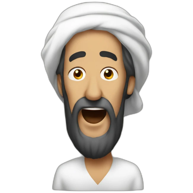 Ben Laden singing emoji