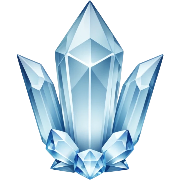 generate beautiful white crystal capital i emoji