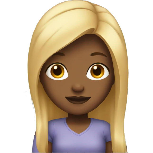 girl with blonde hair emoji