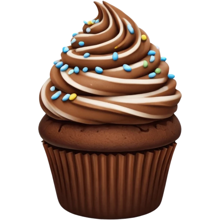 chocolate cupcate emoji