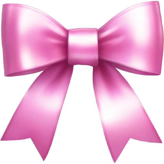 Shimmering pink bow  emoji